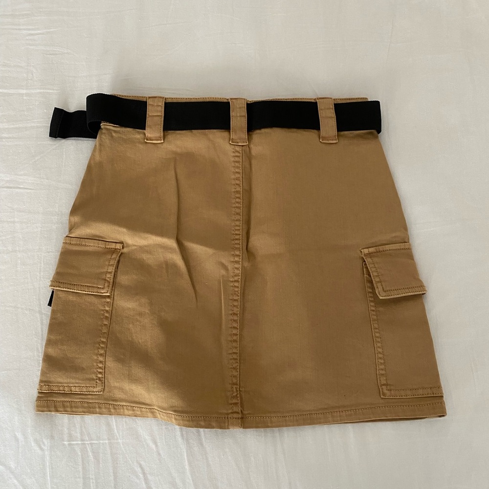 Cargo mini skirt (buckle belt included)